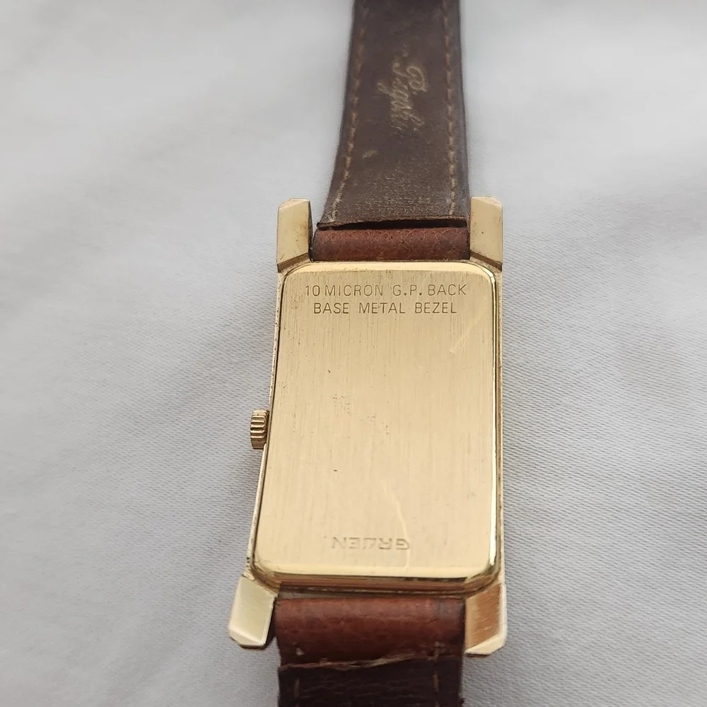 VTG GRUEN CURVEX / SUPER RARE / CREAM DIAL / QUARTZ - Picture 3 of 11